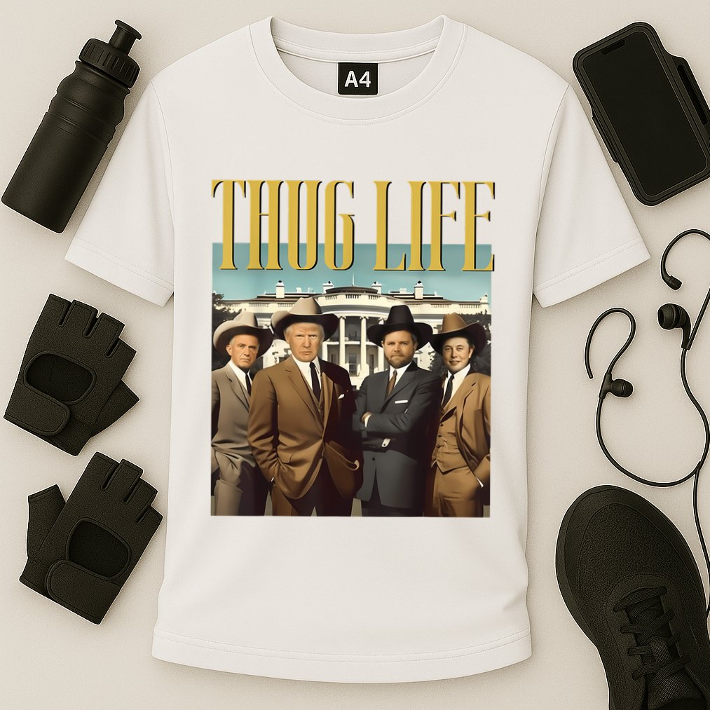 Thug Life Donald Trump Jd Vance Rfk Kennedy Elon Cooling Performance Crew T-Shirt