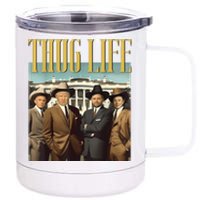 Thug Life Donald Trump Jd Vance Rfk Kennedy Elon 12 oz Stainless Steel Tumbler Cup