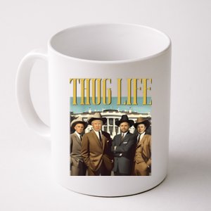 Thug Life Donald Trump Jd Vance Rfk Kennedy Elon Coffee Mug