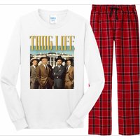 Thug Life Donald Trump Jd Vance Rfk Kennedy Elon Long Sleeve Pajama Set