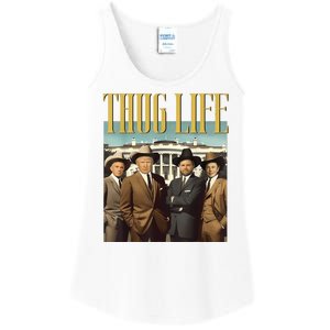 Thug Life Donald Trump Jd Vance Rfk Kennedy Elon Ladies Essential Tank