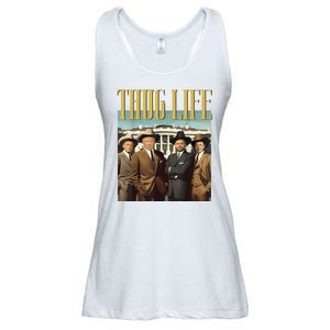 Thug Life Donald Trump Jd Vance Rfk Kennedy Elon Ladies Essential Flowy Tank