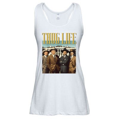 Thug Life Donald Trump Jd Vance Rfk Kennedy Elon Ladies Essential Flowy Tank
