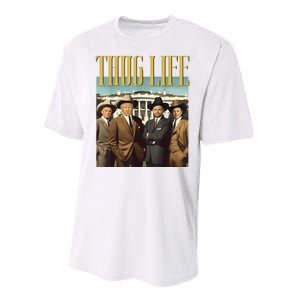 Thug Life Donald Trump Jd Vance Rfk Kennedy Elon Performance Sprint T-Shirt