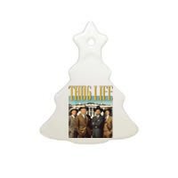 Thug Life Donald Trump Jd Vance Rfk Kennedy Elon Ceramic Tree Ornament