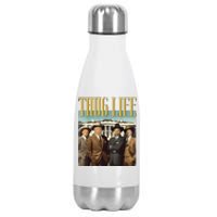 Thug Life Donald Trump Jd Vance Rfk Kennedy Elon Stainless Steel Insulated Water Bottle