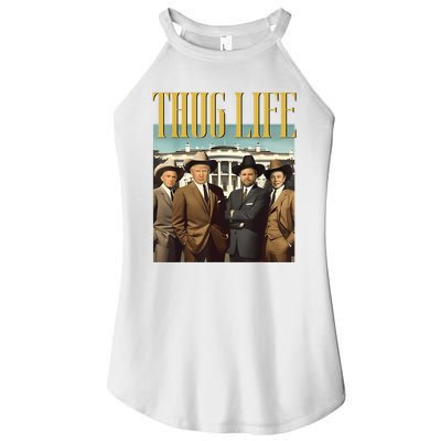 Thug Life Donald Trump Jd Vance Rfk Kennedy Elon Women's Perfect Tri Rocker Tank