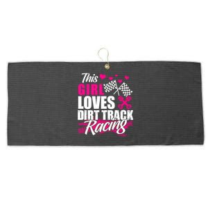 This Loves Dirt Track Racing Cute Gift Racer Lover Funny Gift Large Microfiber Waffle Golf Towel