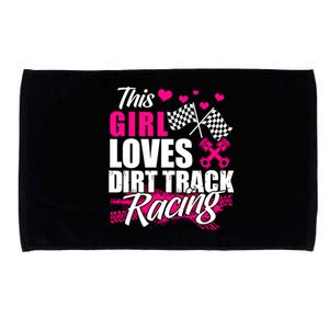 This Loves Dirt Track Racing Cute Gift Racer Lover Funny Gift Microfiber Hand Towel