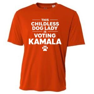 This Less Dog Lady Ladies Is Voting Kamala Election 24 Gift Cooling Performance Crew T-Shirt