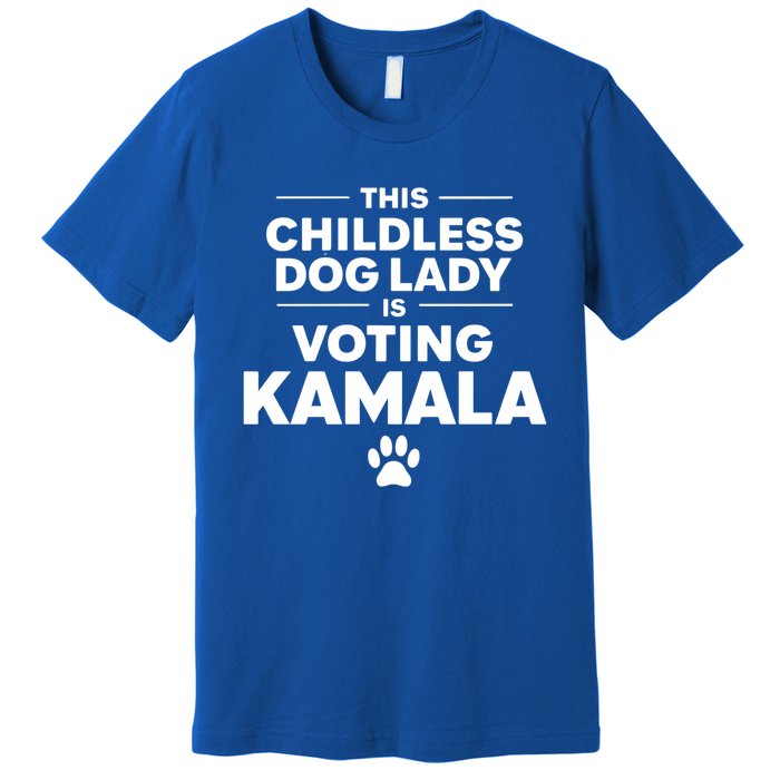 This Less Dog Lady Ladies Is Voting Kamala Election 24 Gift Premium T-Shirt