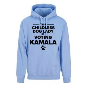 This Less Dog Lady Ladies Is Voting Kamala Election 24 Gift Unisex Surf Hoodie