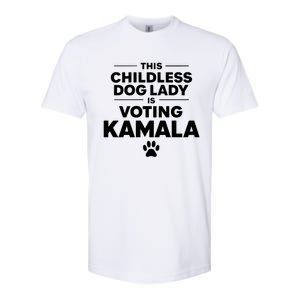 This Less Dog Lady Ladies Is Voting Kamala Election 24 Gift Softstyle CVC T-Shirt