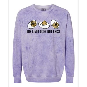 The Limit Does Not Exist Deviled Egg Funny Thanksgiving Colorblast Crewneck Sweatshirt