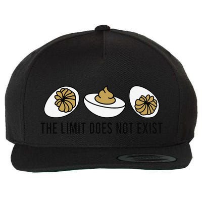 The Limit Does Not Exist Deviled Egg Funny Thanksgiving Wool Snapback Cap