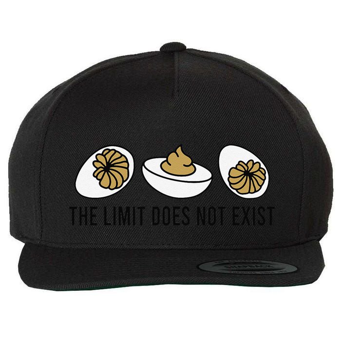 The Limit Does Not Exist Deviled Egg Funny Thanksgiving Wool Snapback Cap