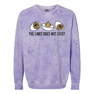 The Limit Does Not Exist Deviled Egg Funny Thanksgiving Colorblast Crewneck Sweatshirt