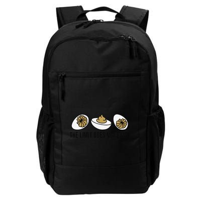 The Limit Does Not Exist Deviled Egg Funny Thanksgiving Daily Commute Backpack