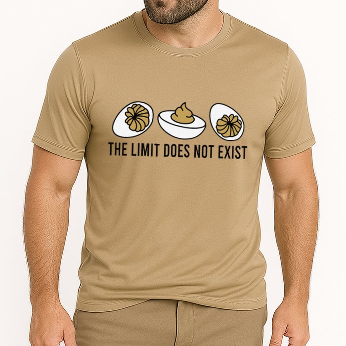 The Limit Does Not Exist Deviled Egg Funny Thanksgiving Cooling Performance Crew T-Shirt
