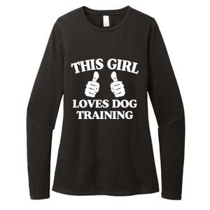 This Loves Dog Training Funny Service Dog Trainer Gift Funny Gift Womens CVC Long Sleeve Shirt