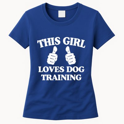 This Loves Dog Training Funny Service Dog Trainer Gift Funny Gift Womens T-Shirt