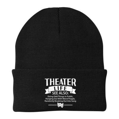 Theater Life Defination Musical Broadway Funny Novelty Beanie