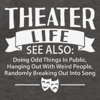 Theater Life Defination Musical Broadway Funny Novelty Vector Backpack