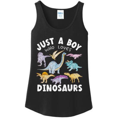 This Loves Dinos Funny Dinosaur Lover Gift Ladies Essential Tank