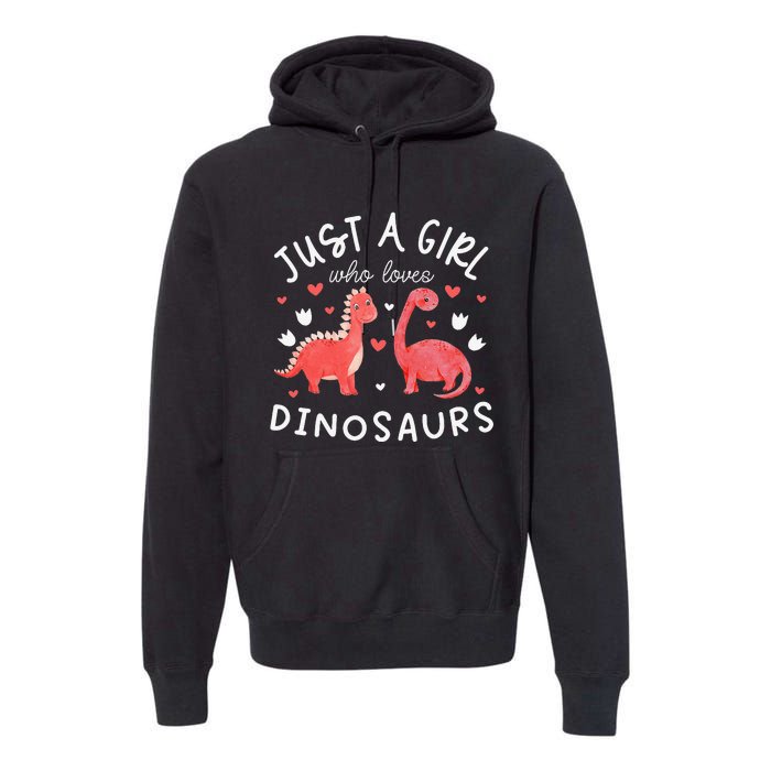 This Loves Dinos Funny Dinosaur Lover Gift Premium Hoodie