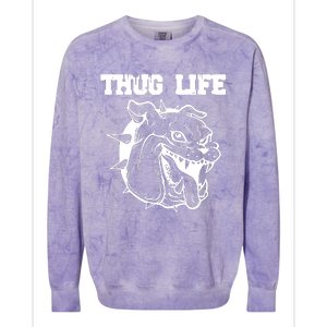 Thug Life Dog Colorblast Crewneck Sweatshirt