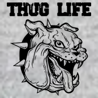 Thug Life Dog Long Sleeve Shirt