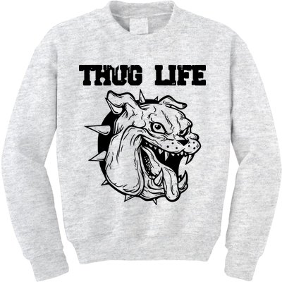 Thug Life Dog Kids Sweatshirt