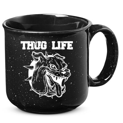 Thug Life Dog 15oz Campfire Ceramic Mug