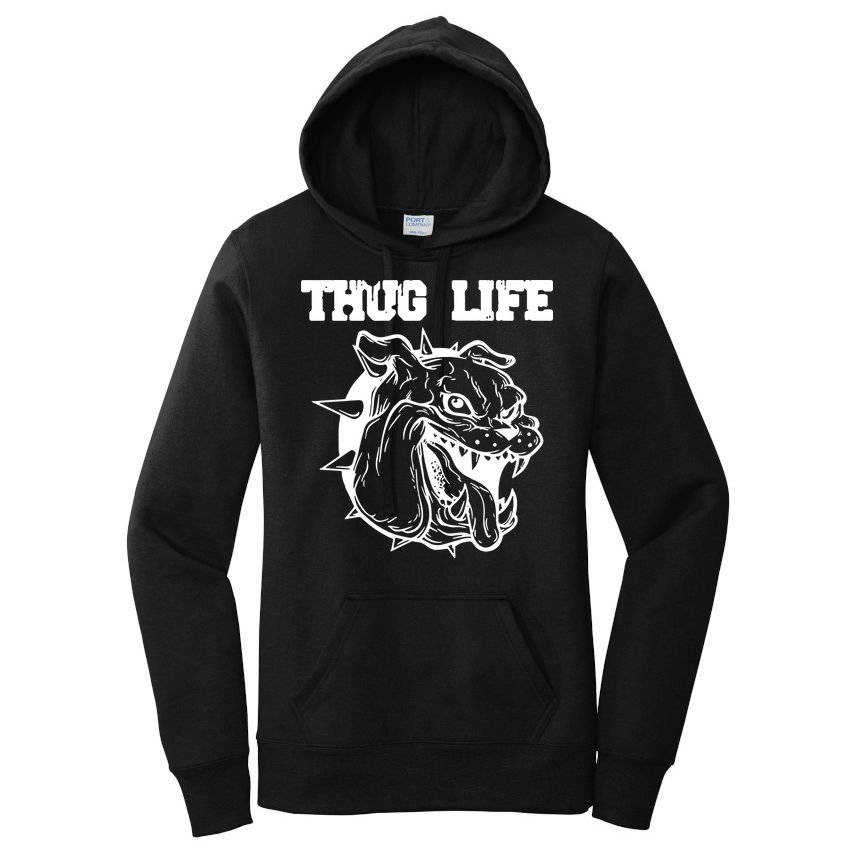 Thug Life Dog Women's Pullover Hoodie