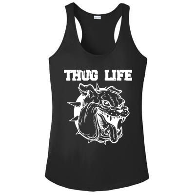 Thug Life Dog Ladies PosiCharge Competitor Racerback Tank