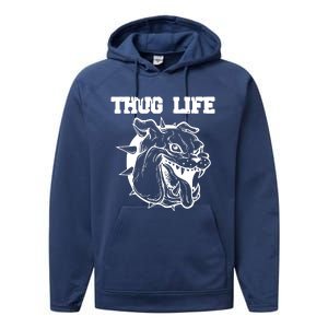 Thug Life Dog Performance Fleece Hoodie