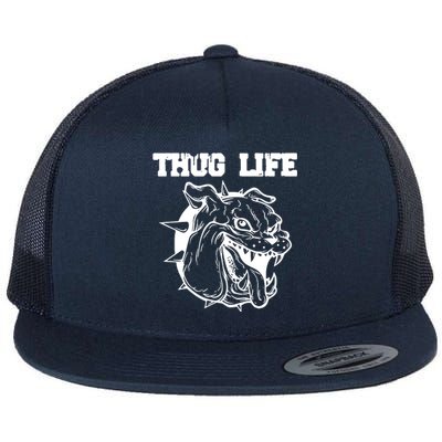 Thug Life Dog Flat Bill Trucker Hat