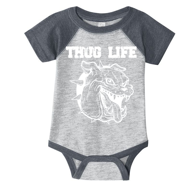 Thug Life Dog Infant Baby Jersey Bodysuit