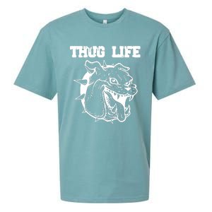 Thug Life Dog Sueded Cloud Jersey T-Shirt