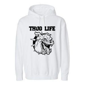 Thug Life Dog Garment-Dyed Fleece Hoodie