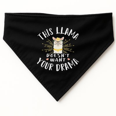 This Llama DoesnT Want Your Drama USA-Made Doggie Bandana