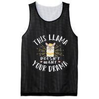 This Llama DoesnT Want Your Drama Mesh Reversible Basketball Jersey Tank