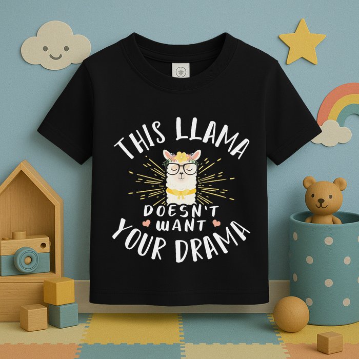 This Llama DoesnT Want Your Drama Toddler T-Shirt