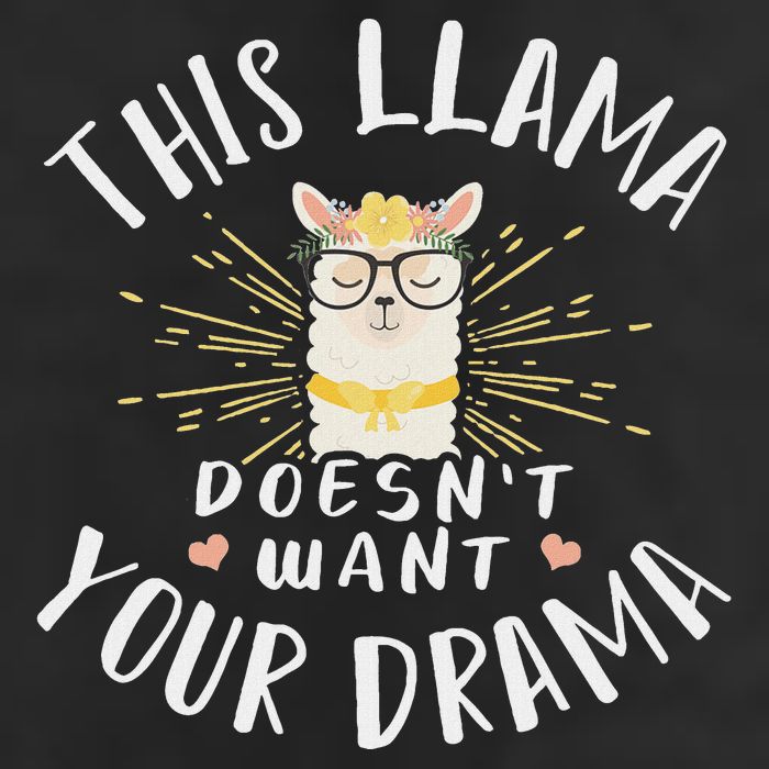 This Llama DoesnT Want Your Drama Microfiber Hand Towel