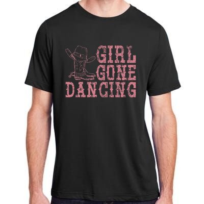 Texas Line Dancing Rodeo Cowboy Gift Line Dance Adult ChromaSoft Performance T-Shirt