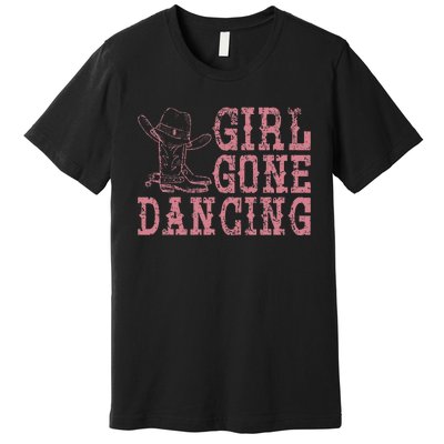 Texas Line Dancing Rodeo Cowboy Gift Line Dance Premium T-Shirt