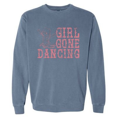 Texas Line Dancing Rodeo Cowboy Gift Line Dance Garment-Dyed Sweatshirt