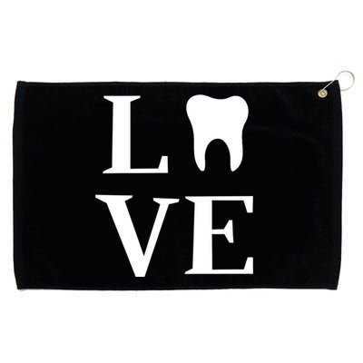 Tooth Love Dentist Dental Assistant Dental Hygienist Gift Grommeted Golf Towel