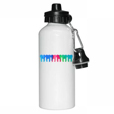 Tooth Love Dentist Dental Hygienist Assistant Cute Gift Aluminum Water Bottle