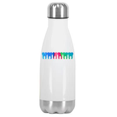 Tooth Love Dentist Dental Hygienist Assistant Cute Gift Stainless Steel Insulated Water Bottle